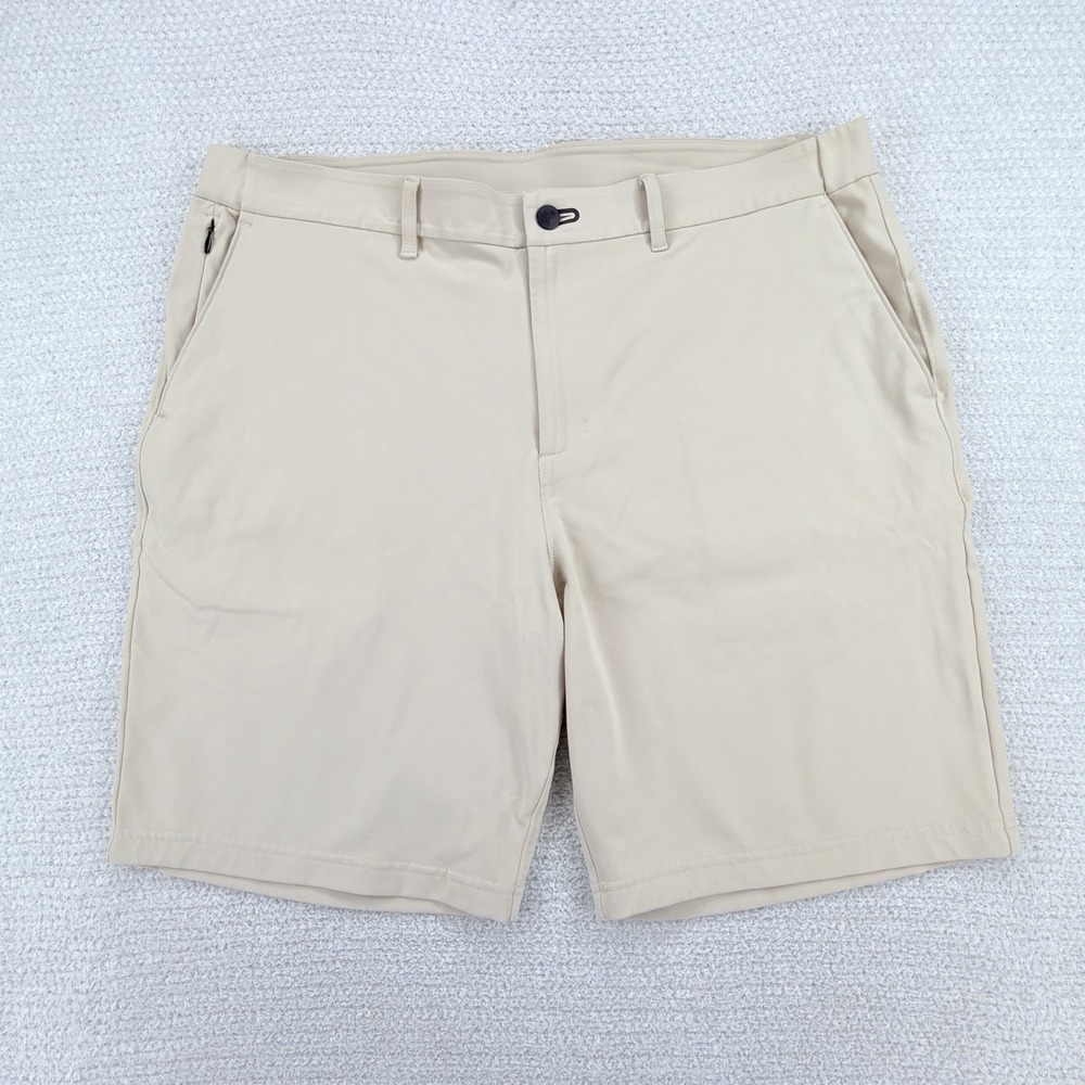 Public Rec All Day Every Day Shorts Mens 36 Khaki Stretch Performance Golf